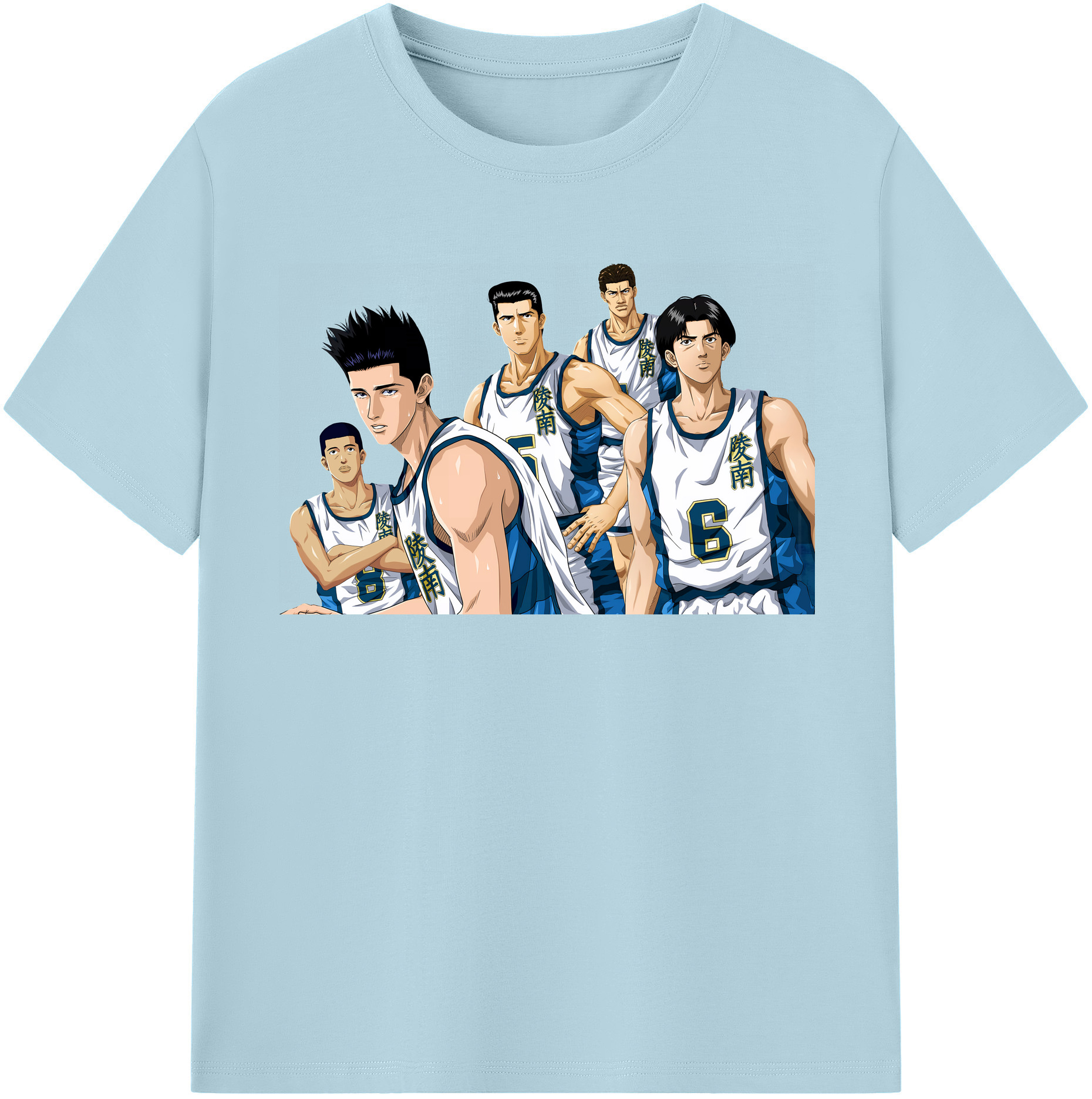SLAM DUNK／スラムダンク 綿100％半袖Tシャツ（フロントプリント）